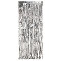 Creative Converting Silver Foil Door Curtain, 3'x8', 6PK 141009